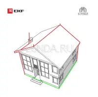 Комплект молниезащиты частного дома PROxima, EKF