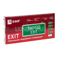 Светильник аварийного освещения EXIT-100 одностор, без пиктограммы LED, EKF Basic