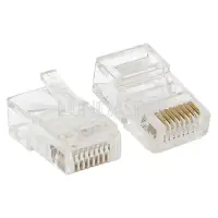 Коннектор RJ-45 TERACOM неэкранированный 8P8C Cat,5E универсальный (упак,50шт), EKF