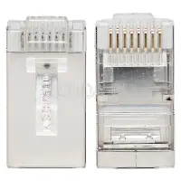 Коннектор RJ-45 TERACOM экранированный 8P8C Cat,5E универсальный (упак,20шт), EKF