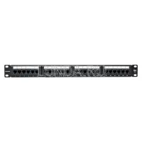 Патч-панель TERACOM 19'' Cat,5E 1U неэкранированная UTP 24 порта RJ-45 110 IDC, EKF