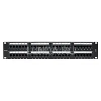 Патч-панель TERACOM PRO 19'' Cat,6 2U неэкранированная UTP 48 портов RJ-45 Dual IDC, EKF