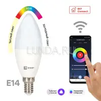 Умная лампа Connect 5W WIFI RGBW E14, EKF