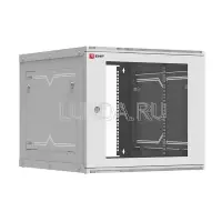 Шкаф телекоммуникационный настенный разборный 9U (600х650) дверь стекло, Astra серия PROxima, EKF