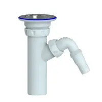 Прикручивающийся выпуск 1 1/4" (Ø32) с отводом для стиральной машины, Unicorn