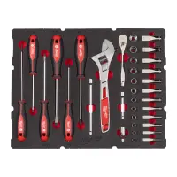 Головки 1/4" с воротком с трещоткой в PACKOUT ложементе, Milwaukee