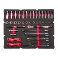 Головки 3/8" с воротком с трещоткой с инструментом в ложементе для PACKOUT, Milwaukee