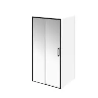Душевая дверь LINDO раздвижная с функцией soft close, матовый черный, Kerama Marazzi