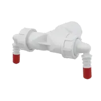 Колено с двумя штуцерами G1"/8–16 с клапанами, ALCA