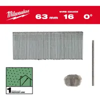 Гвозди 16G/0°, Milwaukee