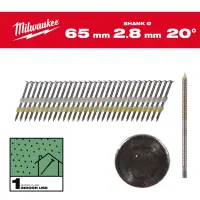 Гвозди с кольц накаткой и D-образной шляпкой 20° для M18 FFN21, Milwaukee