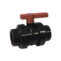 Кран шаровой ПВХ, PE-EPDM, ВР, разборные муфтовые окончания, Idrania