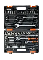 Набор инструментов АВТО, 1/2" , 1/4" , CrV, в кейсе 82 предм, Вихрь