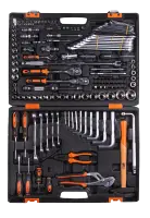 Набор инструментов, 1/2", 1/4", CrV, в кейсе 142 предм, Вихрь
