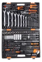 Набор инструментов, 1/2", 1/4", CrV, в кейсе 151 предмет, Вихрь