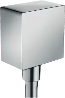 Шланговое подсоединение Fixfit Square, с клапаном обратного тока, Hansgrohe