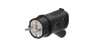 Вилка угловая MultiSet 16А IP44 с заземл. каучук, Systeme Electric
