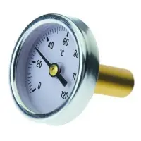 Термометр аксиальный до 120°С 27мм, ICMA