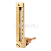 Промышленный стеклянный термометр угловой ТТ-В, Росма