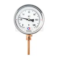 Термометр биметаллический, тип БТ (корпус-сталь), радиальное, Росма