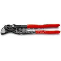 Клещи переставные фосфатированные, серого цвета-гаечный ключ 250 мм, обливные ручки, KNIPEX
