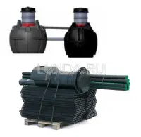 Комплект оборудования Uponor Sako с отстойником 4 м³ с комплектом инфильтрационных модулей