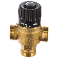 Термостатический смесительный клапан для систем отопления и ГВС, НР, тип SVM-0125, Stout