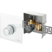 Терморегулятор Unibox RTL, панель из белого стекла, Oventrop