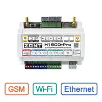 Универсальный GSM / Wi-Fi / Etherrnet контроллер ZONT H1500+ Pro, ZONT