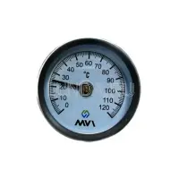 Термометр биметаллический, тип AT*.63120, осевой, MVI