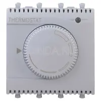 Термостат модульный для теплых полов, ''Avanti'', ''Закаленная сталь'', 2 модуля, DKC