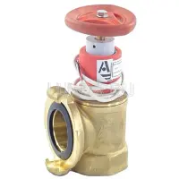 Клапан пожарный латунный соединительная головка 90° с датчиком, КПАЛ, Апогей