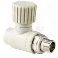 Вентиль PPR для радиатора прямой, серый, RTP