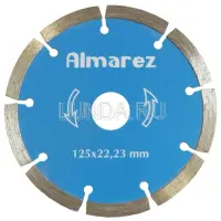 Диск отрезной алмазный для бетона и кирпича, сухой рез, Almarez