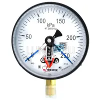 Манометр электроконтактный ДМ2005ф исп V (кПа), кл. 1,5, 160 мм, подключение снизу, Физтех