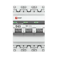 Автоматический выключатель 3P 6кА ВА 47-63M без теплового расцепителя PROxima, EKF